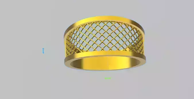 contemporary jali ring stl verified