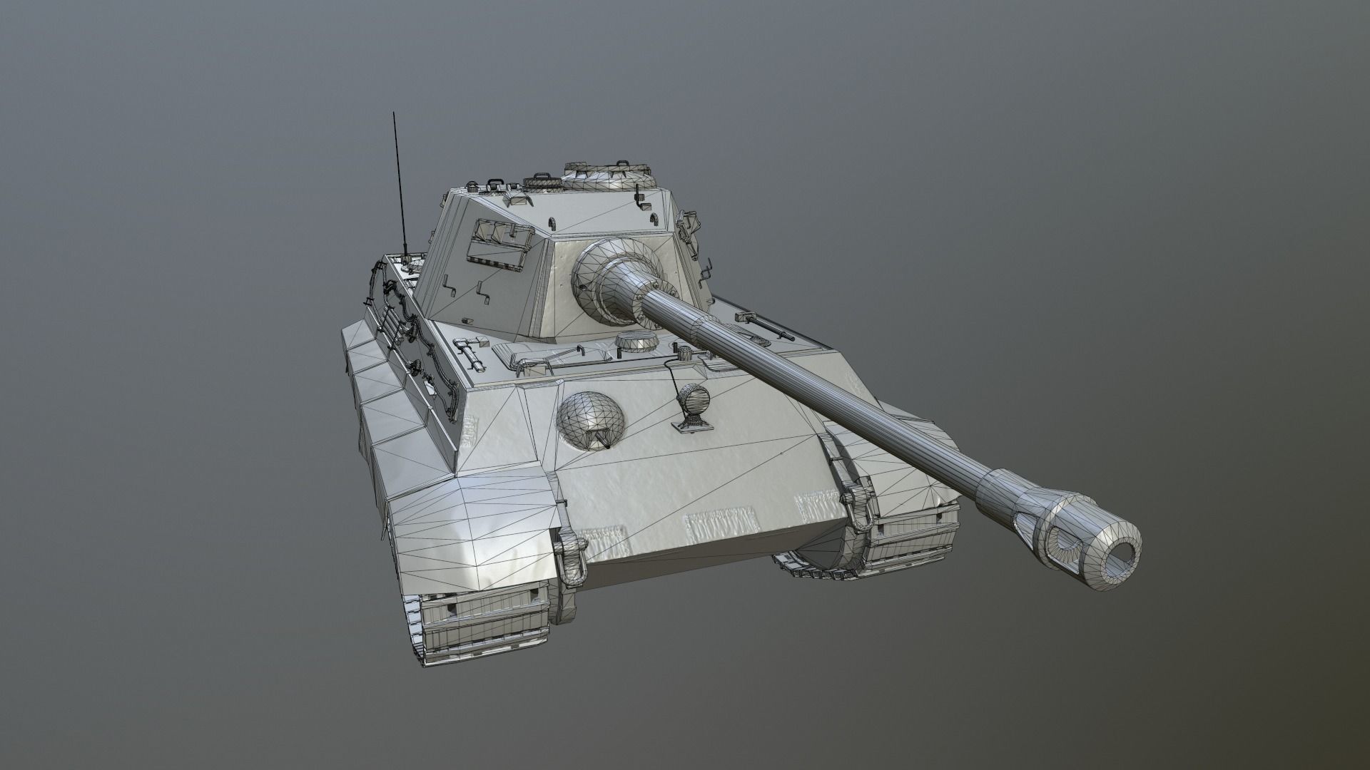 Tank Game ready 3d model star wars pendant light Low-poly 3D model_23