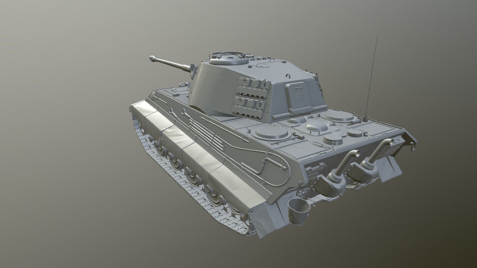 Tank Game ready 3d model star wars pendant light Low-poly 3D model_38