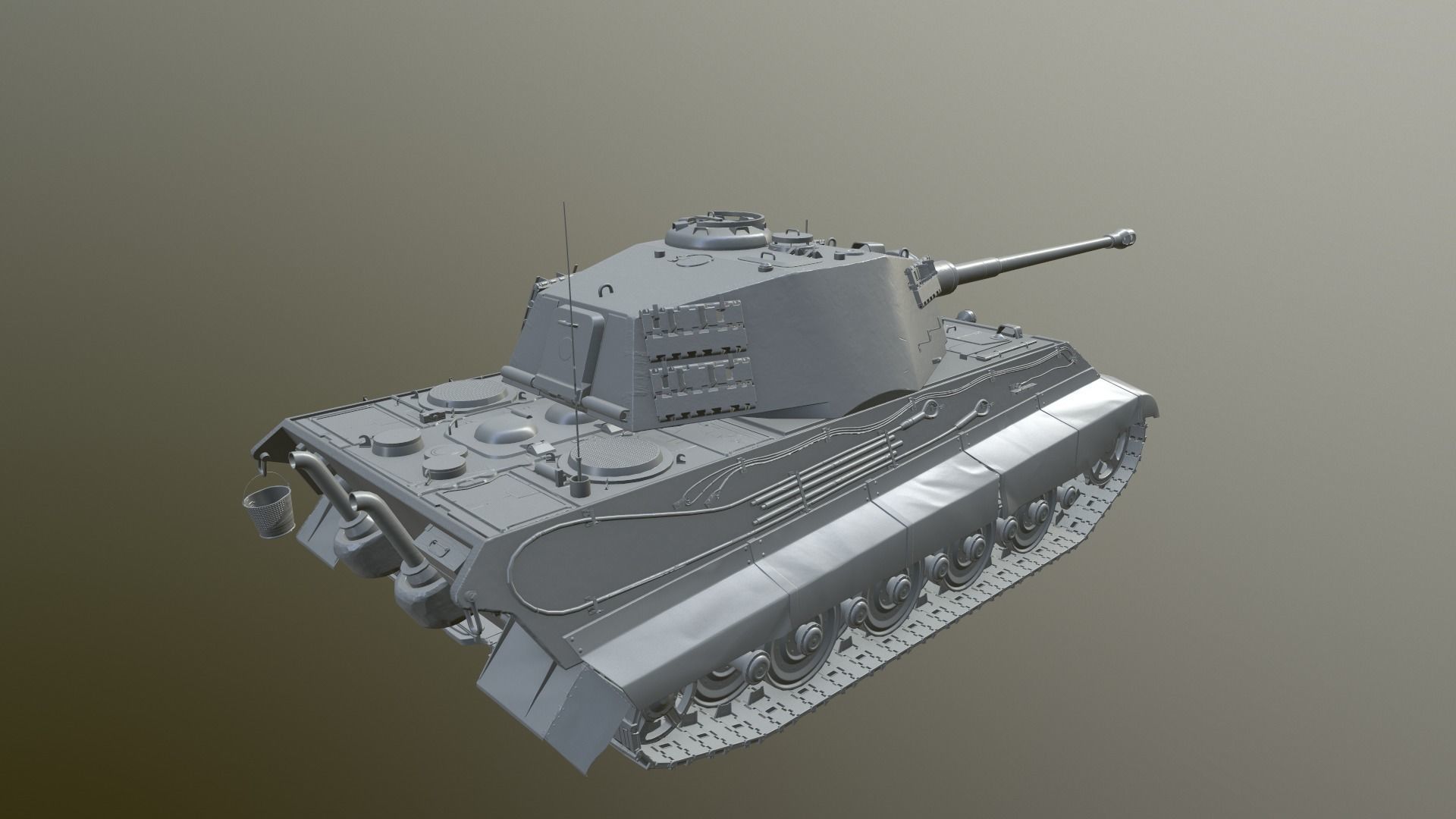 Tank Game ready 3d model star wars pendant light Low-poly 3D model_30