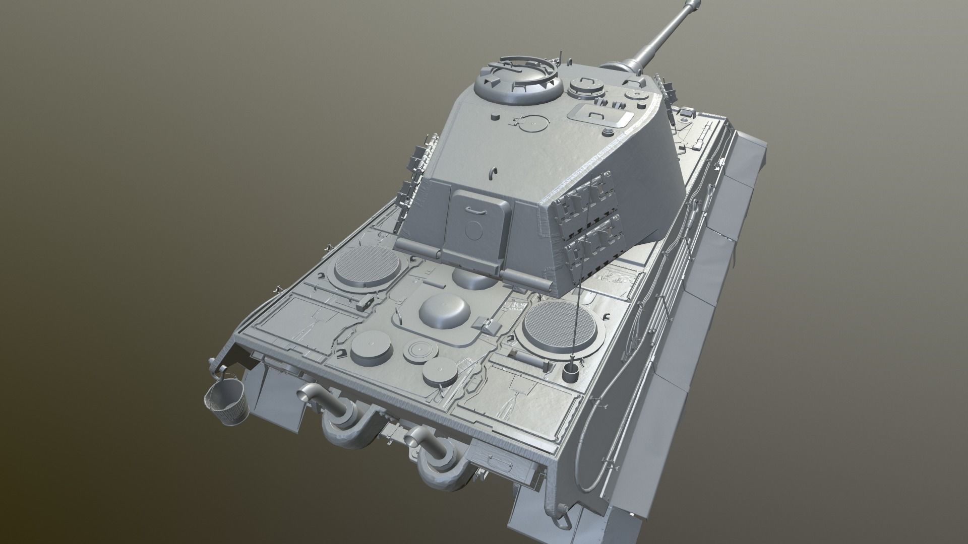 Tank Game ready 3d model star wars pendant light Low-poly 3D model_39