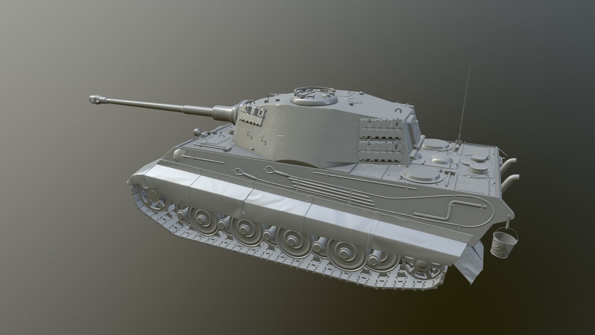 Tank Game ready 3d model star wars pendant light Low-poly 3D model_31