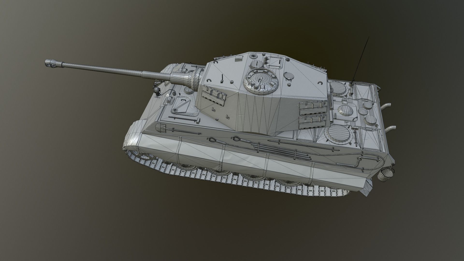 Tank Game ready 3d model star wars pendant light Low-poly 3D model_25