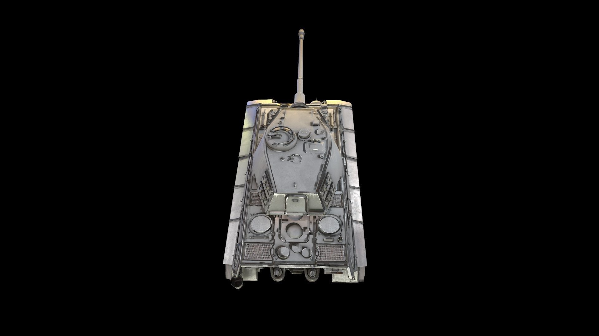 Tank Game ready 3d model star wars pendant light Low-poly 3D model_5