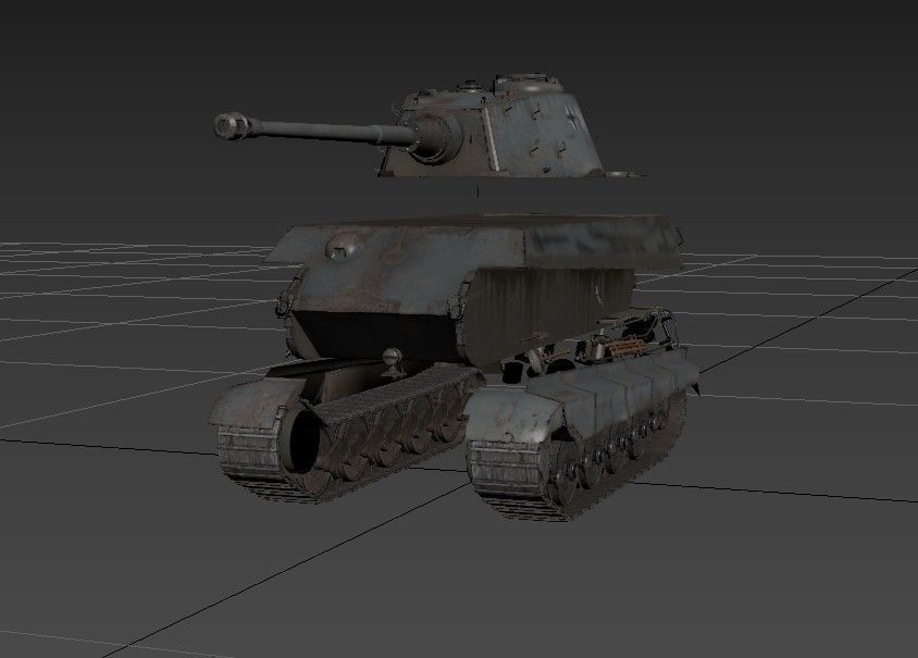 Tank Game ready 3d model star wars pendant light Low-poly 3D model_42