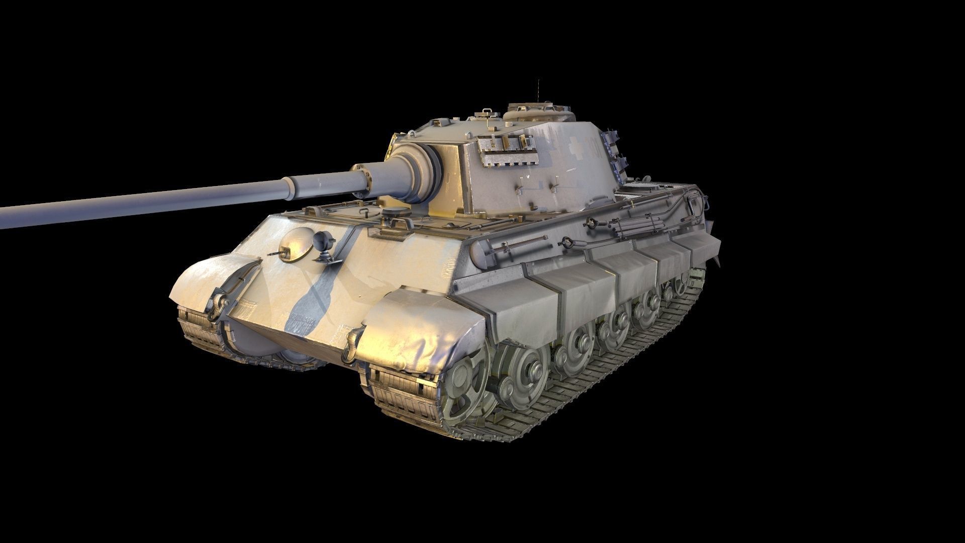 Tank Game ready 3d model star wars pendant light Low-poly 3D model_7