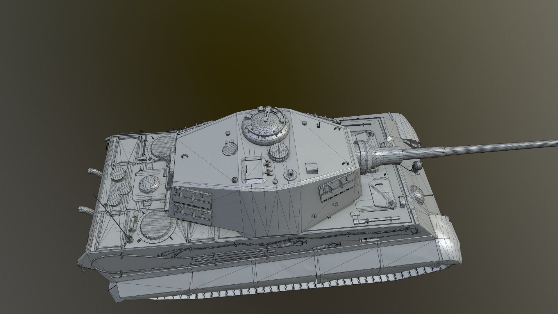 Tank Game ready 3d model star wars pendant light Low-poly 3D model_24