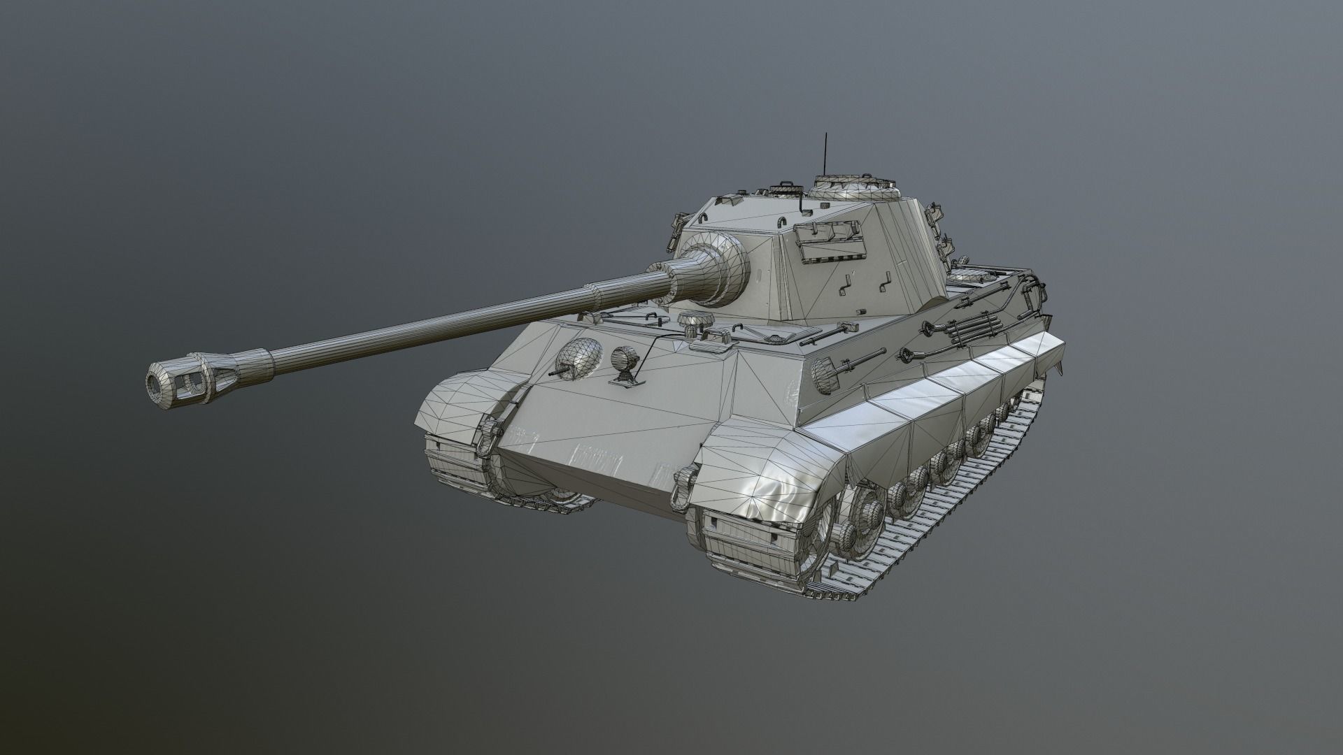 Tank Game ready 3d model star wars pendant light Low-poly 3D model_19