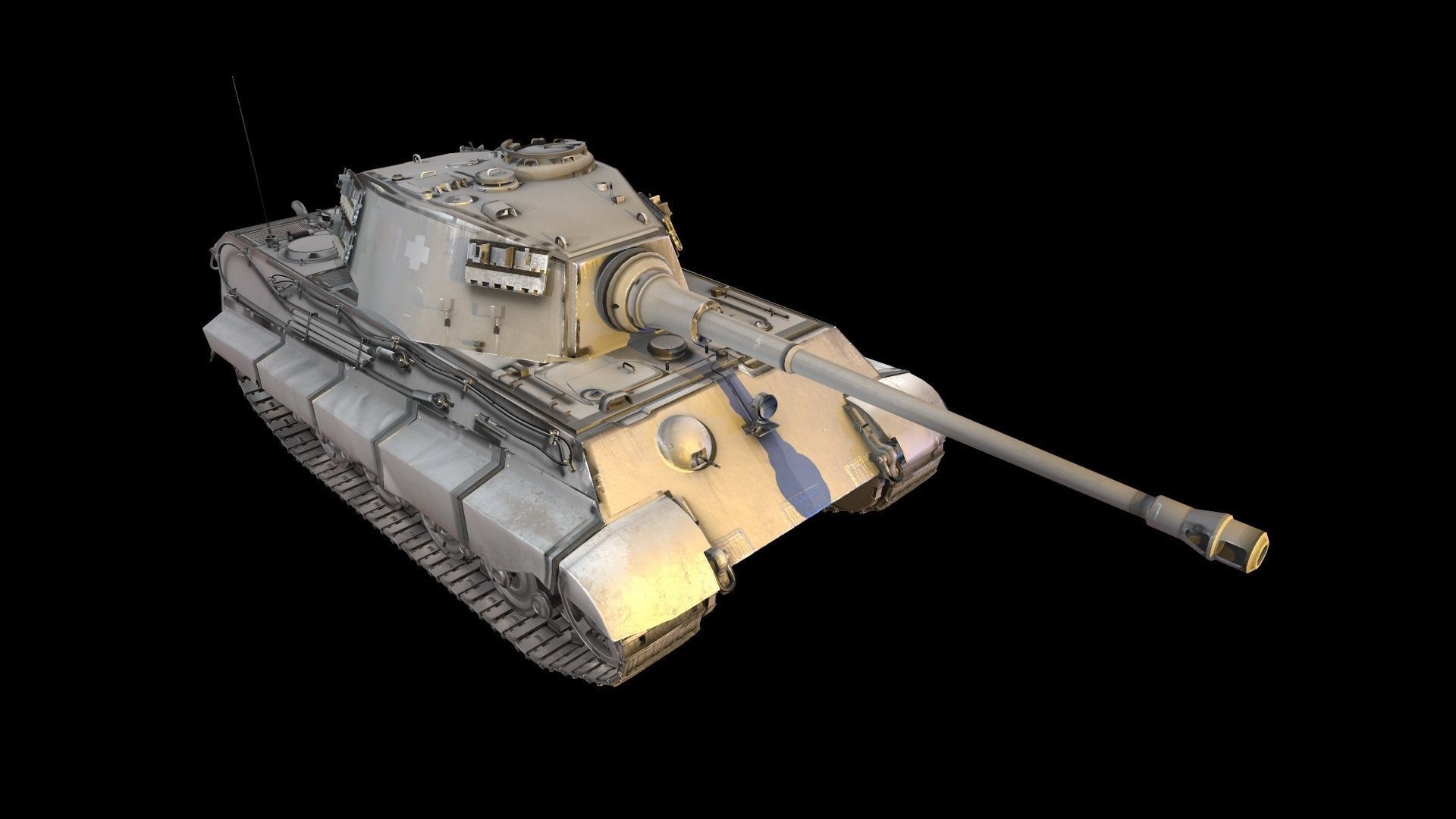 Tank Game ready 3d model star wars pendant light Low-poly 3D model_17