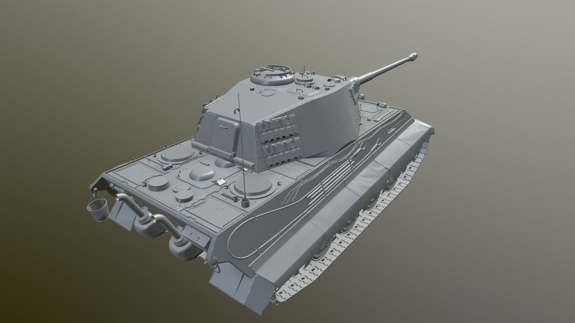 Tank Game ready 3d model star wars pendant light Low-poly 3D model_34