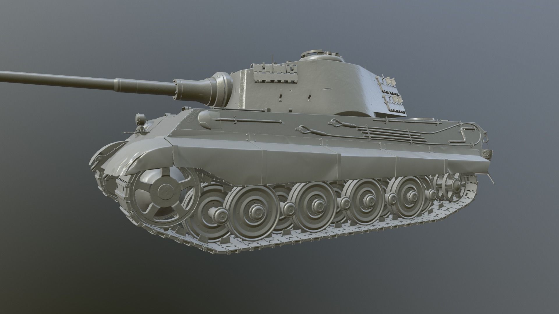 Tank Game ready 3d model star wars pendant light Low-poly 3D model_37