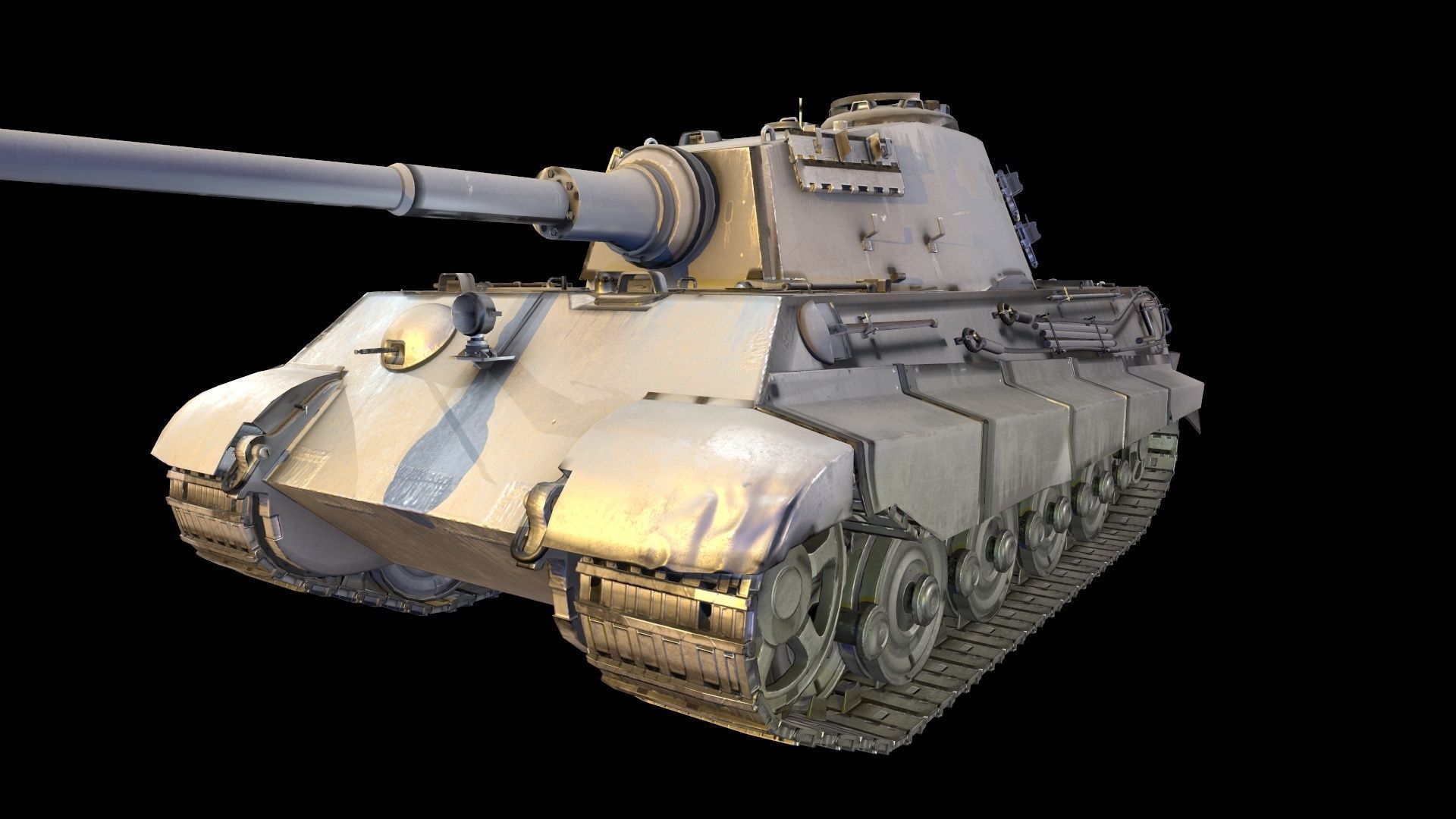 Tank Game ready 3d model star wars pendant light Low-poly 3D model_15