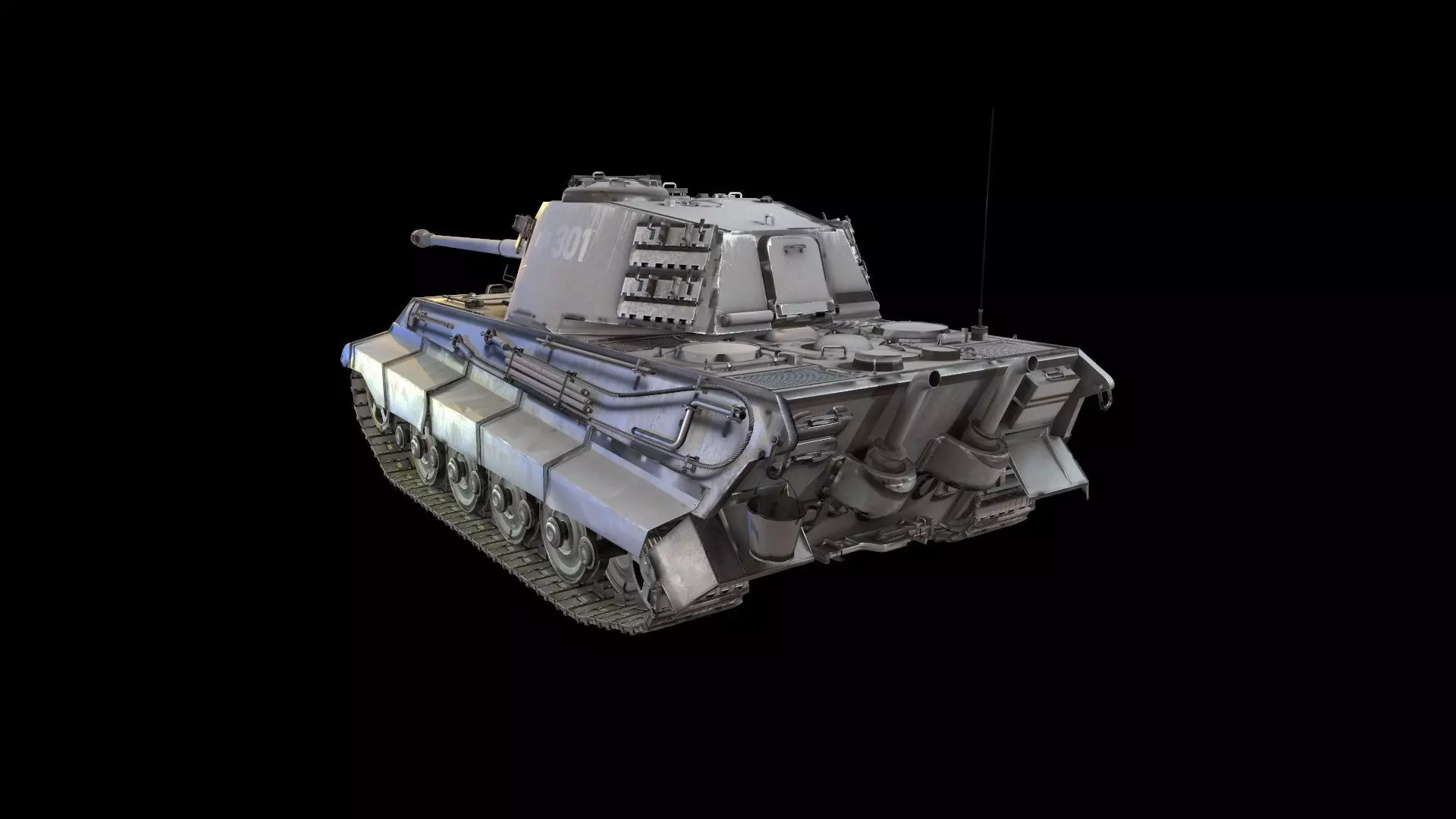 Tank Game ready 3d model star wars pendant light Low-poly 3D model_0