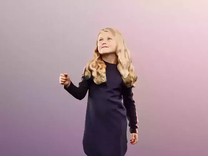 Luciana 12513 - Girl In Dress With Balloon