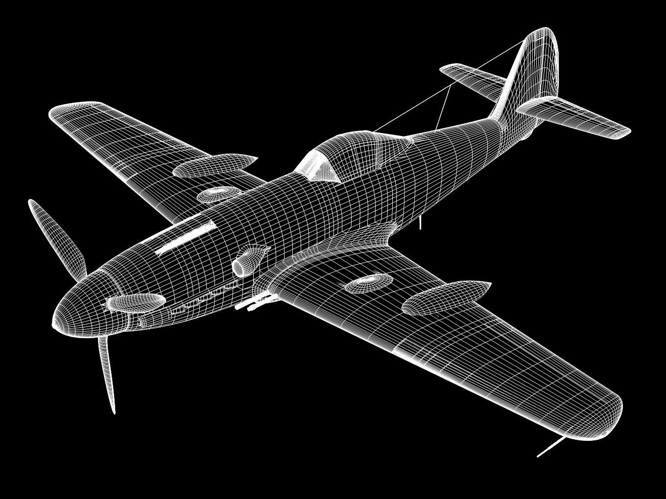 Messerschmitt Me 309 V4 3D model_12