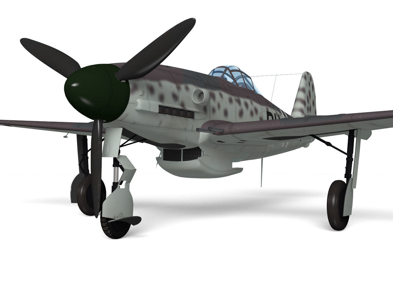Messerschmitt Me 309 V4 3D model_4