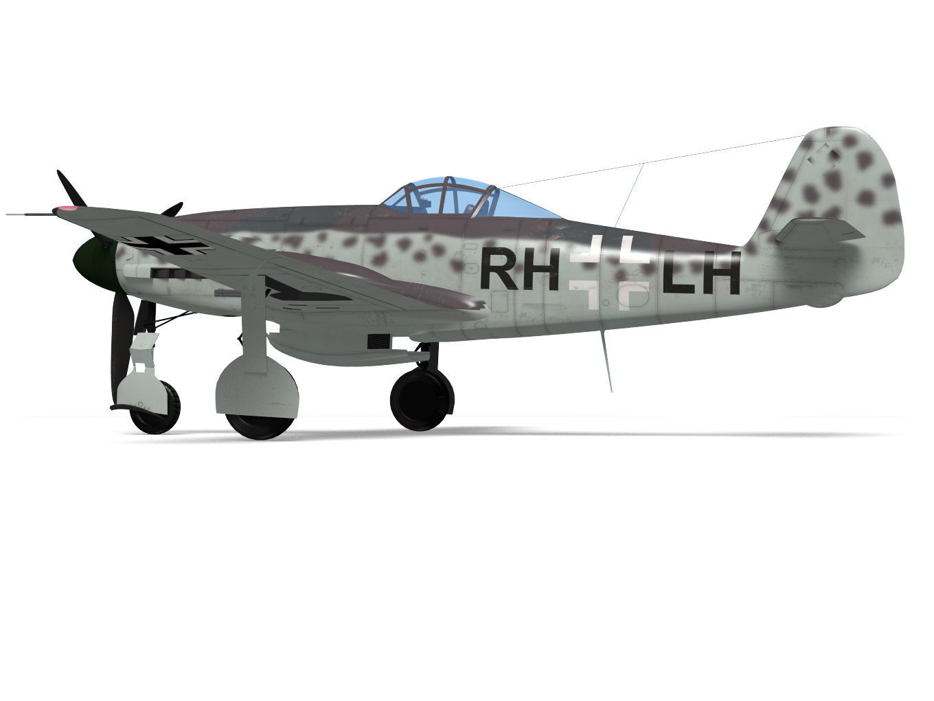 Messerschmitt Me 309 V4 3D model_3