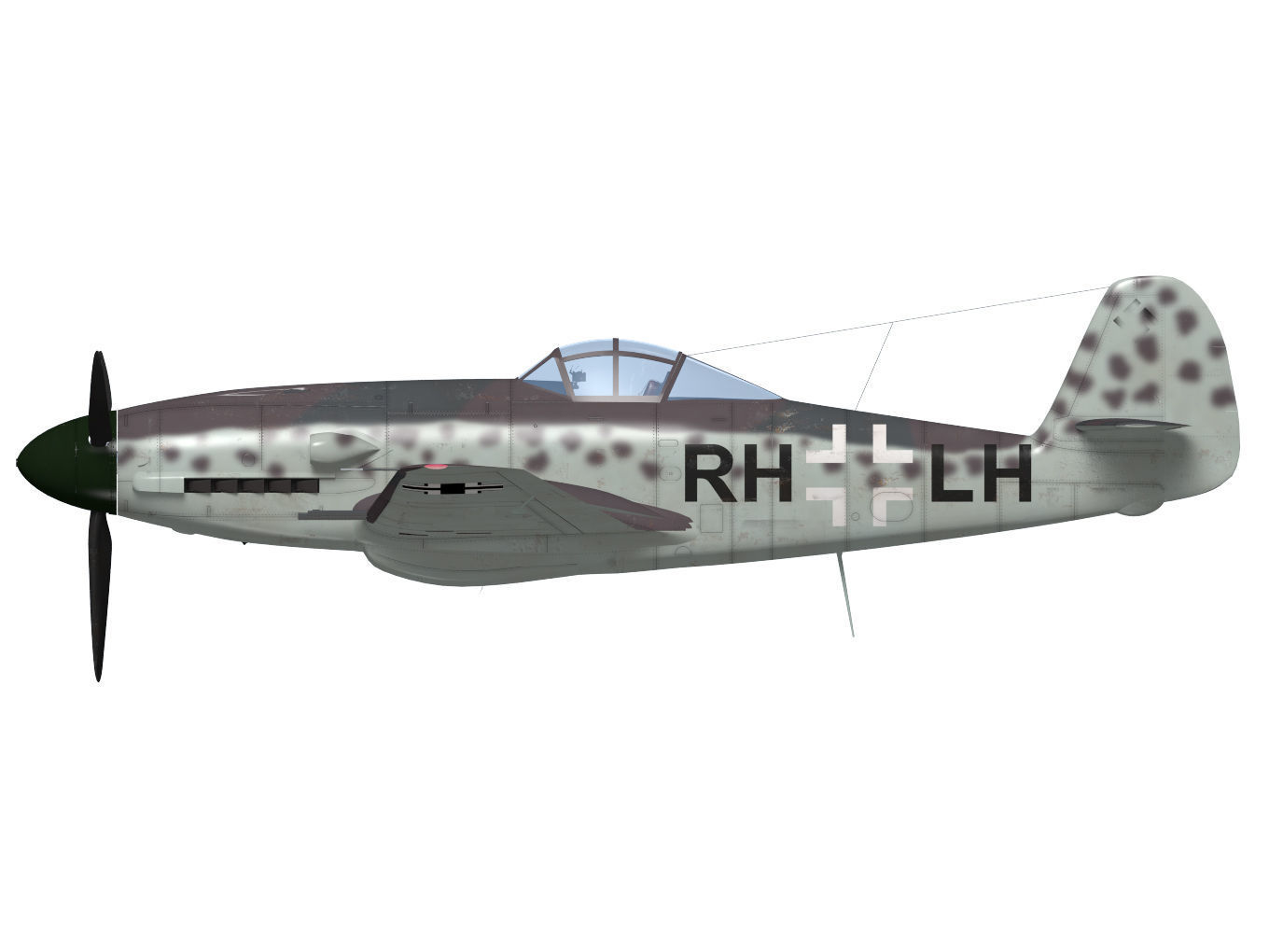 Messerschmitt Me 309 V4 3D model_6