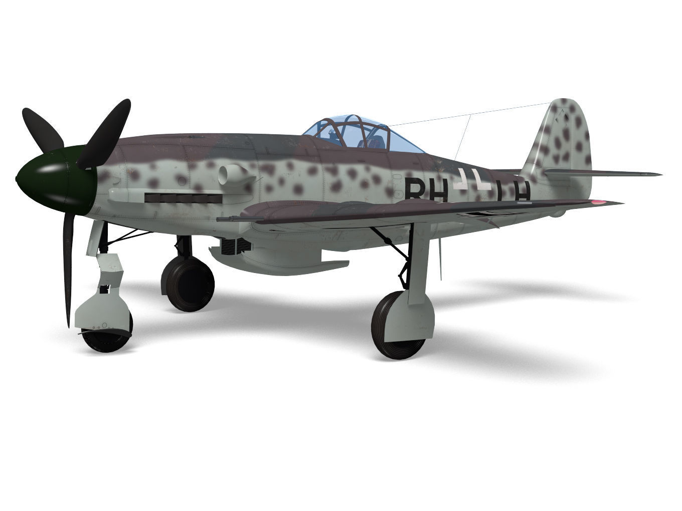 Messerschmitt Me 309 V4 3D model_2