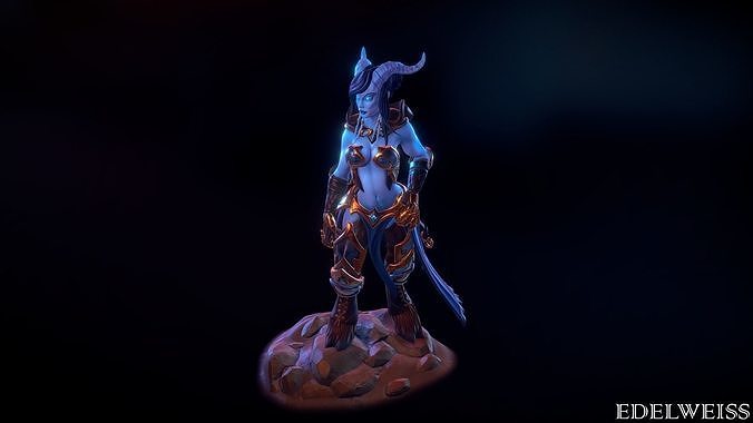 Warcraft draenei 3d model 3D model