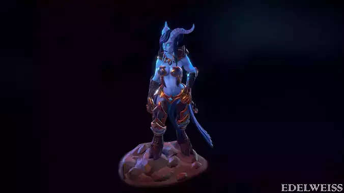 Warcraft draenei 3d model 3D model