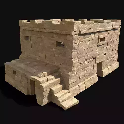  ARABIC DESERT HOUSE ORIENTAL EGYPTIAN SAND STONE BIBLICAL