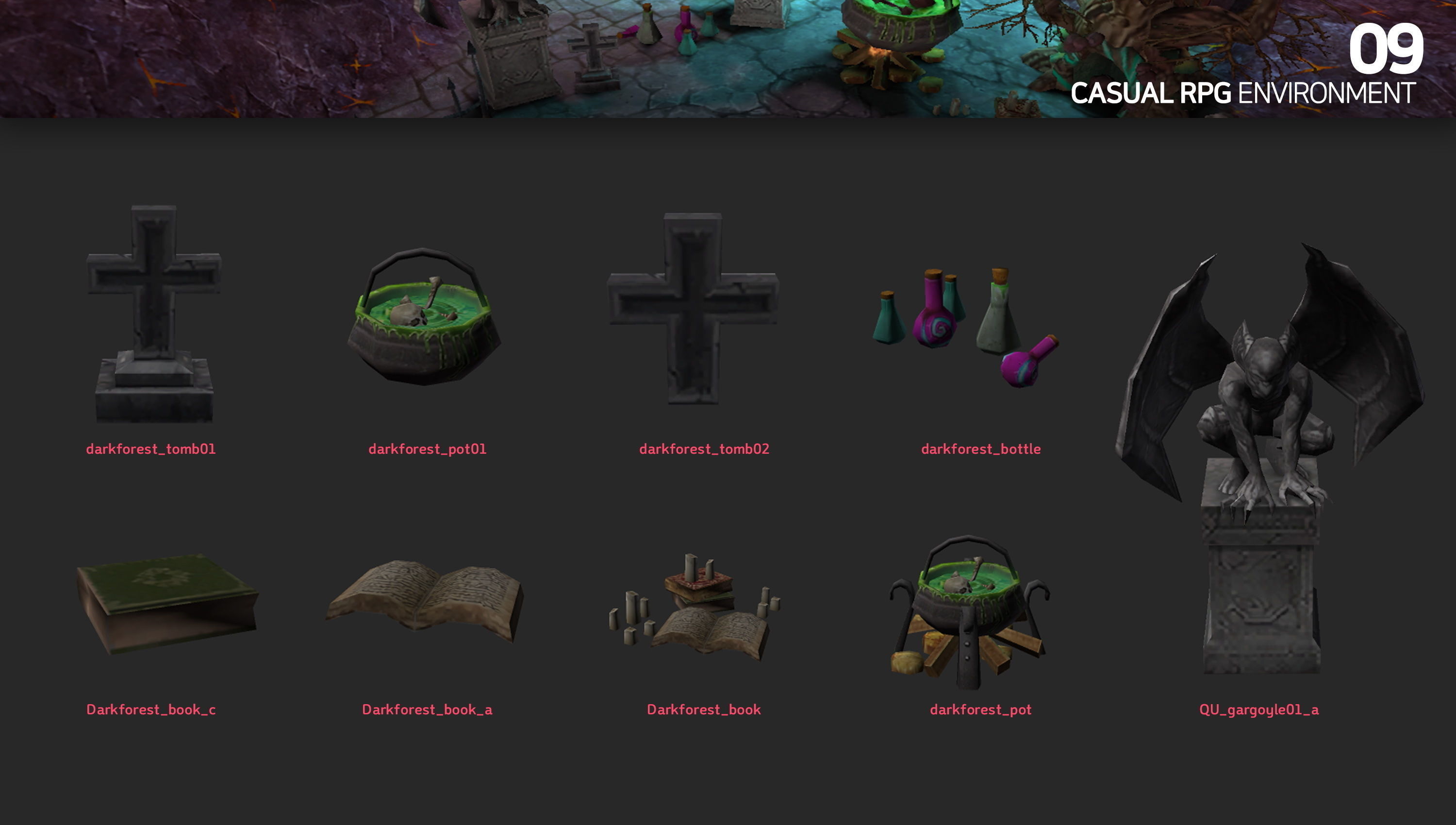 Casual RPG Environment 09 Low-poly 3D model_1