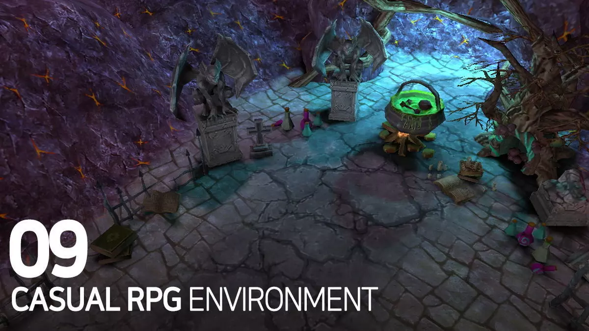 Casual RPG Environment 09 Low-poly 3D model_0