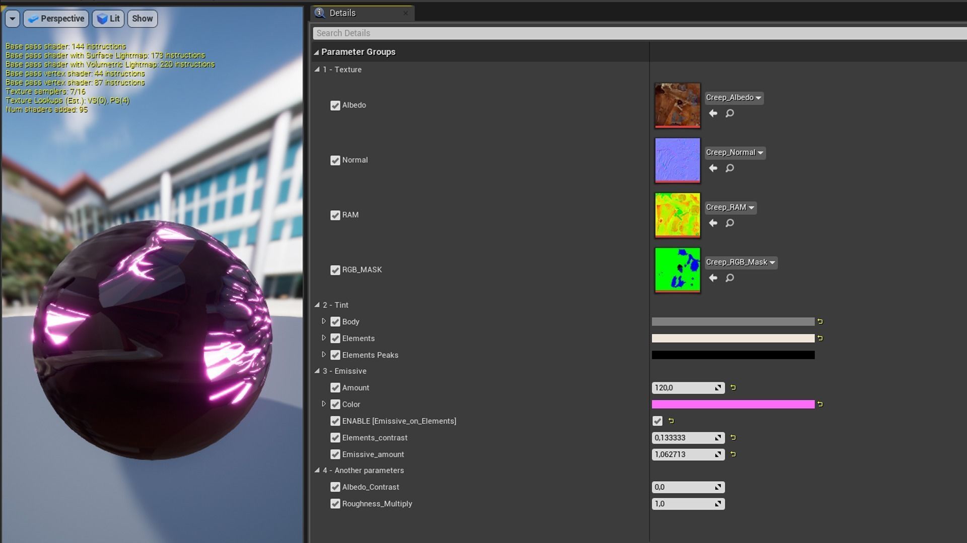 Stylized demonic creature Low-poly 3D model_8