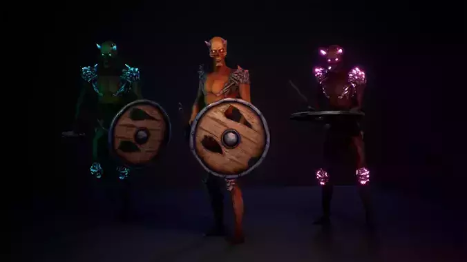 Stylized demonic creature Low-poly 3D model Stylized demonic creature Low-poly 3D model