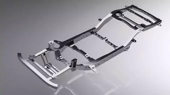 Toyota Land Cruiser Prado Chassis Frame 3D model