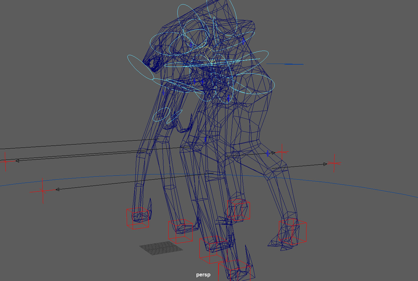 Female Muto Rig Low-poly 3D model_5