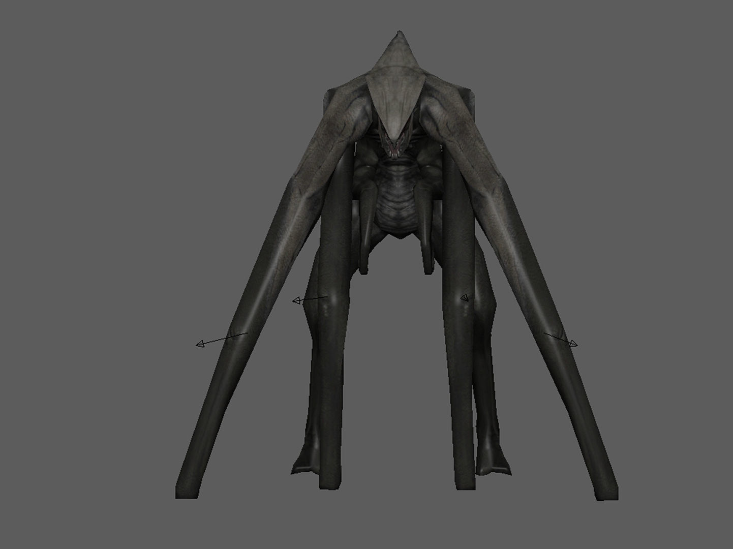 Female Muto Rig Low-poly 3D model_6