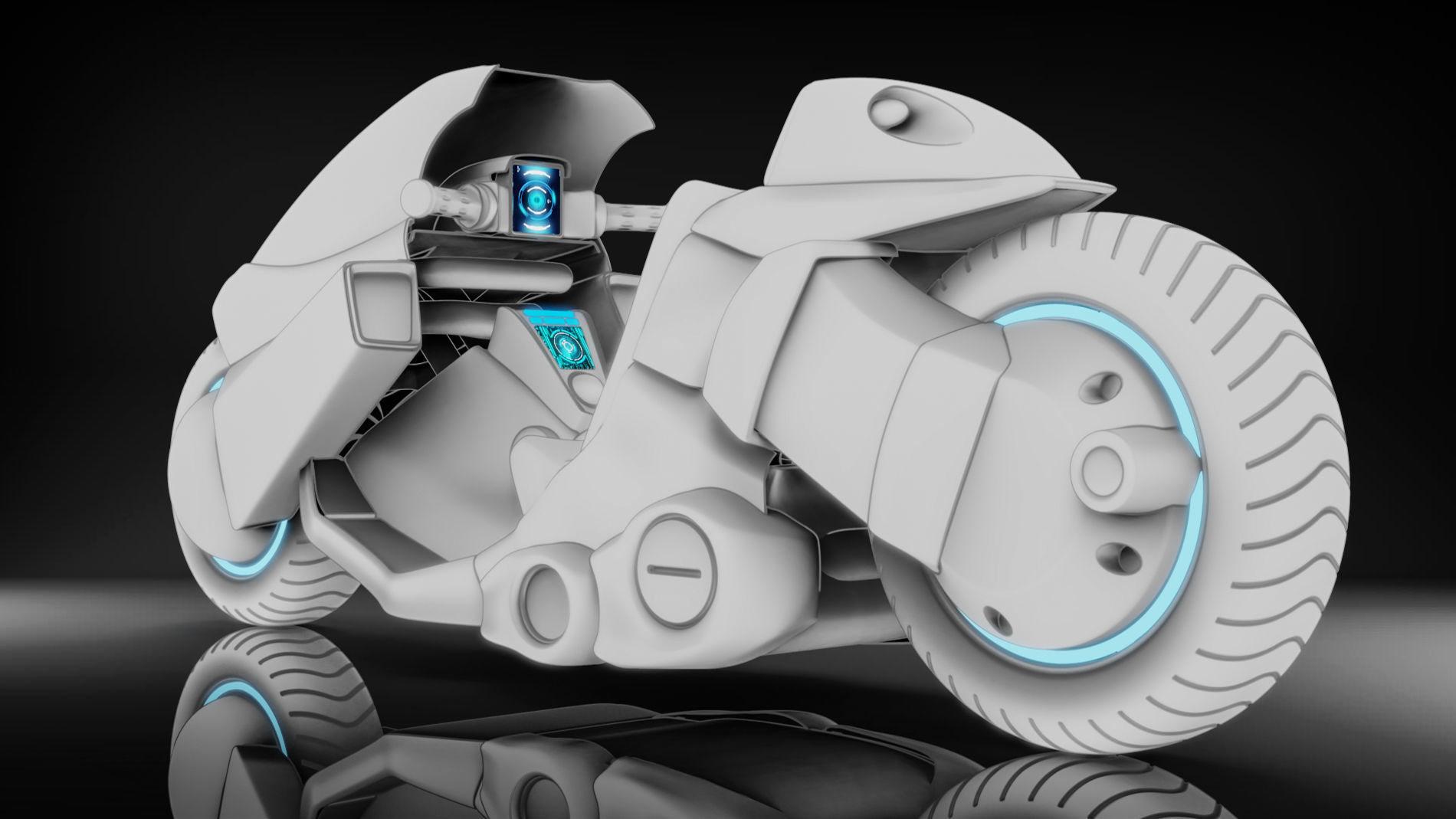Akira - Kaneda motorcycle 3D model_3