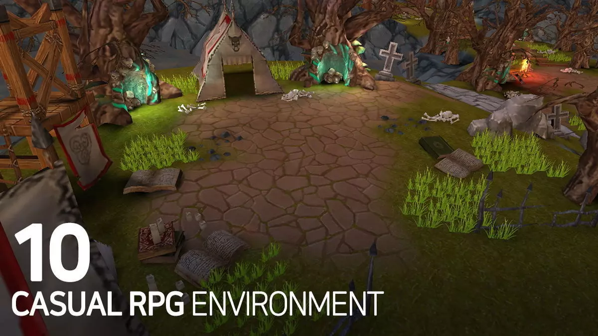 Casual RPG Environment 10 Low-poly 3D model_0
