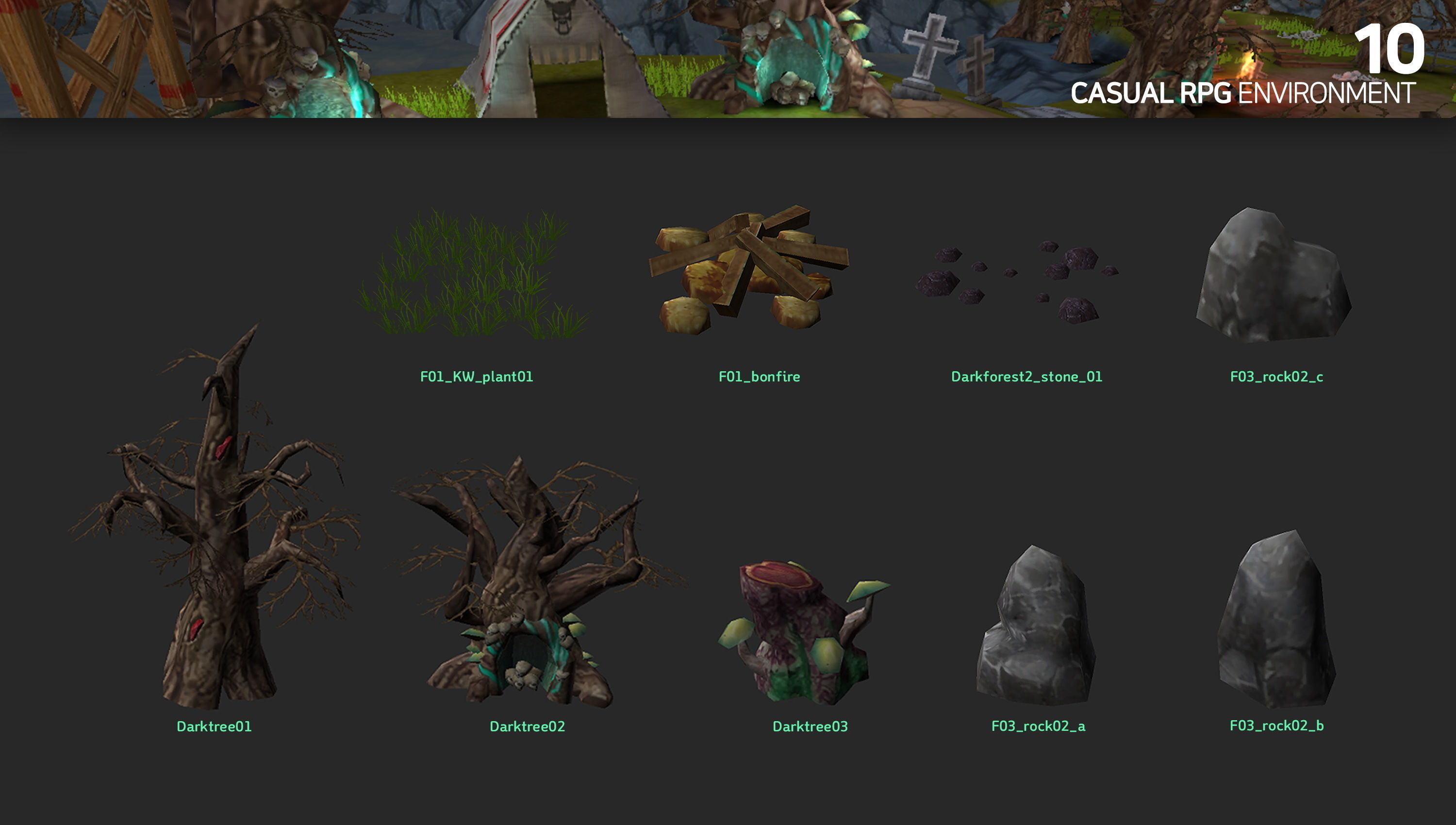 Casual RPG Environment 10 Low-poly 3D model_2