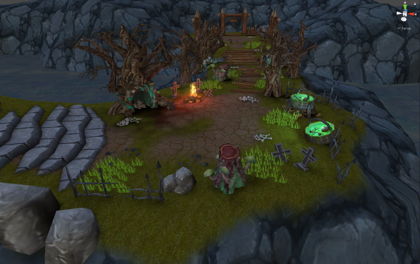 Casual RPG Environment 10 Low-poly 3D model_16