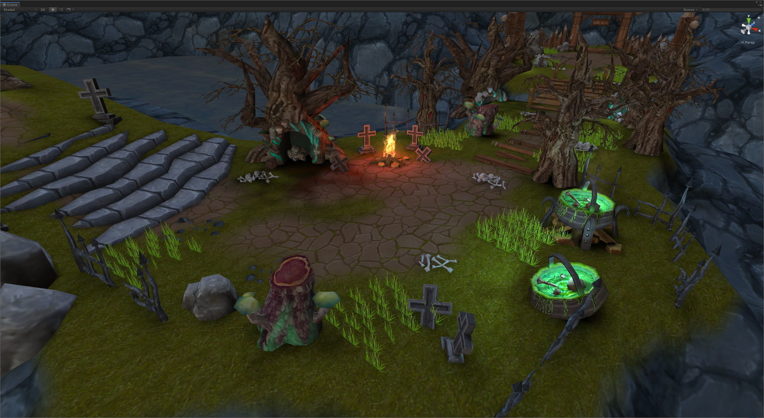 Casual RPG Environment 10 Low-poly 3D model_7