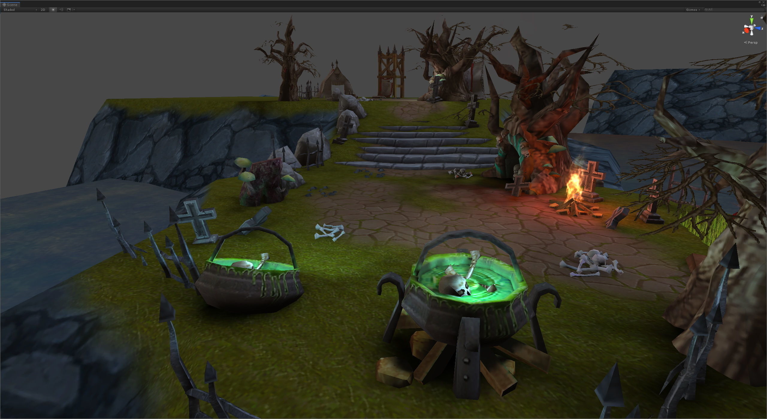 Casual RPG Environment 10 Low-poly 3D model_14