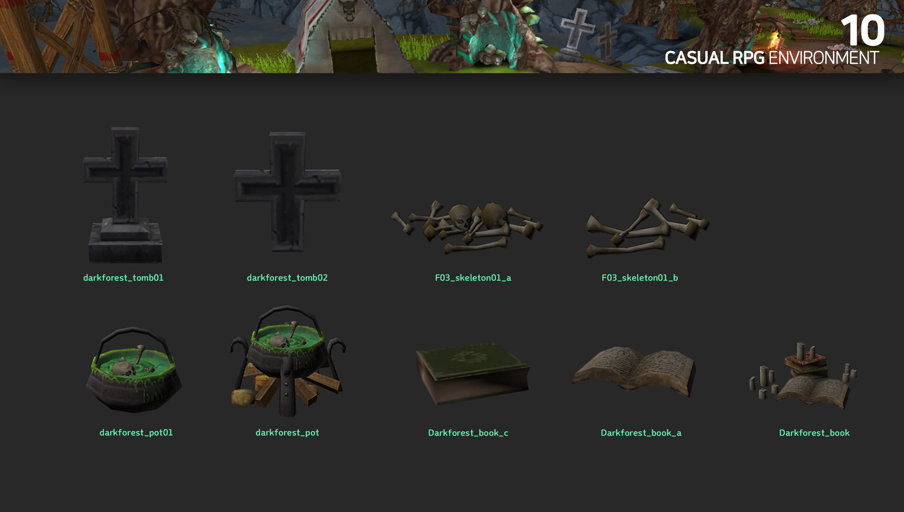 Casual RPG Environment 10 Low-poly 3D model_3