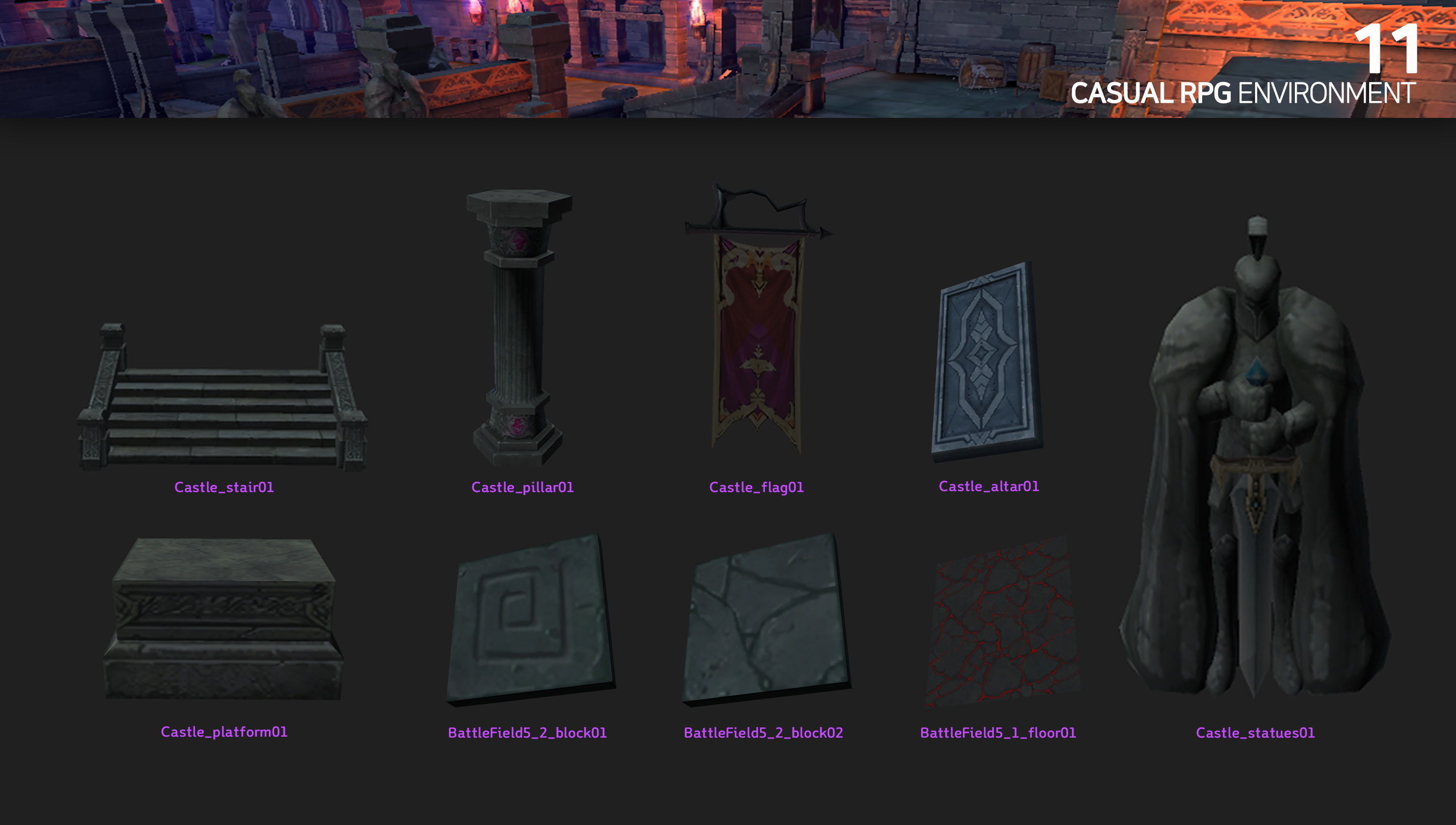 Casual RPG Environment 11 Low-poly 3D model_2