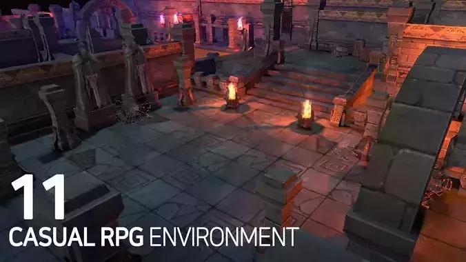 Casual RPG Environment 11 Low-poly 3D model