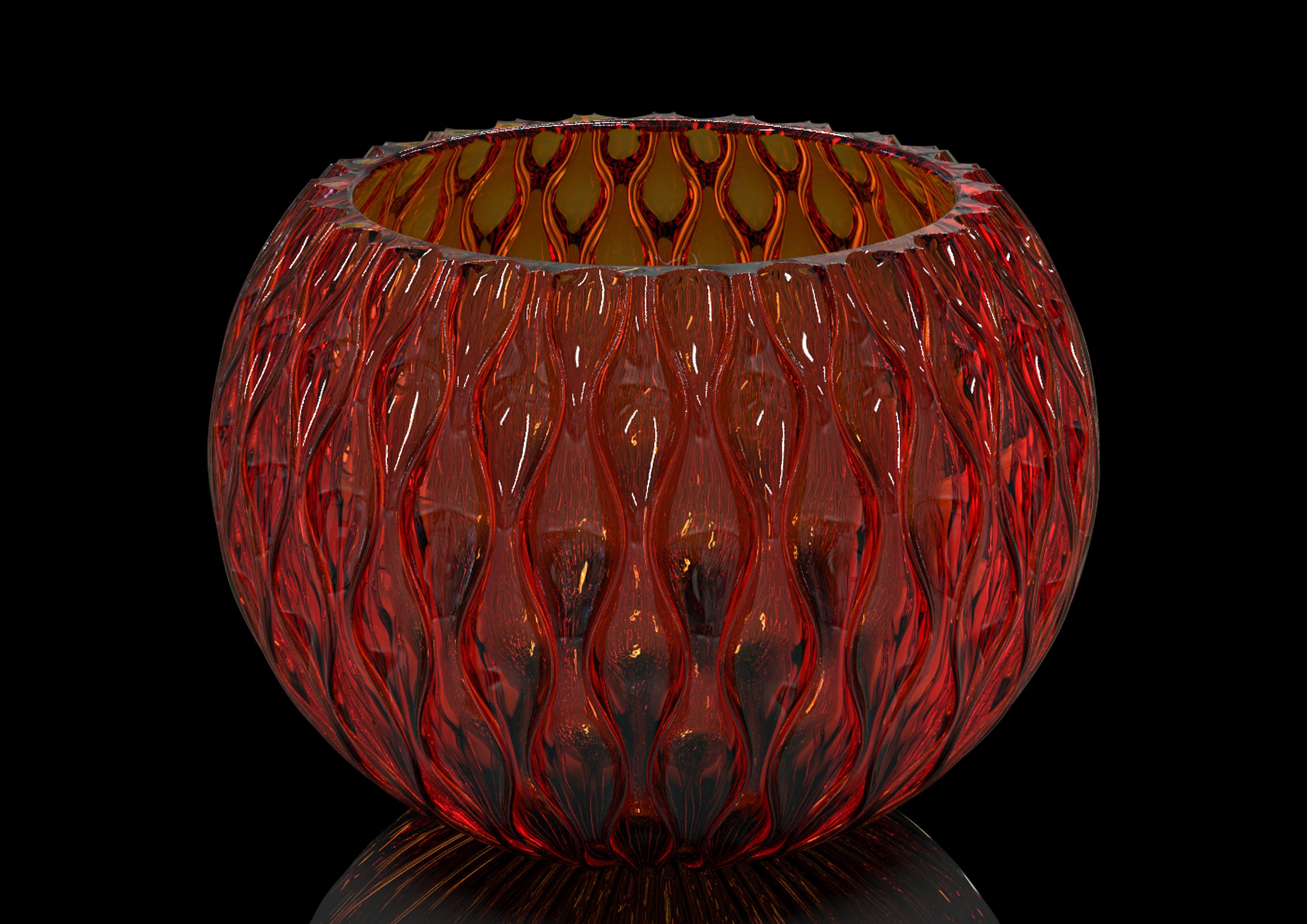 vase-d silver egg 3D print model_2