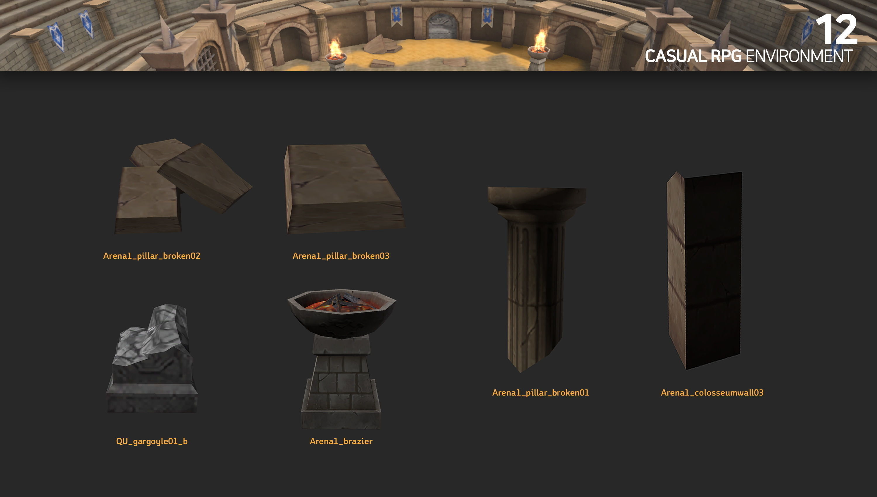 Casual RPG Environment 12 Low-poly 3D model_3