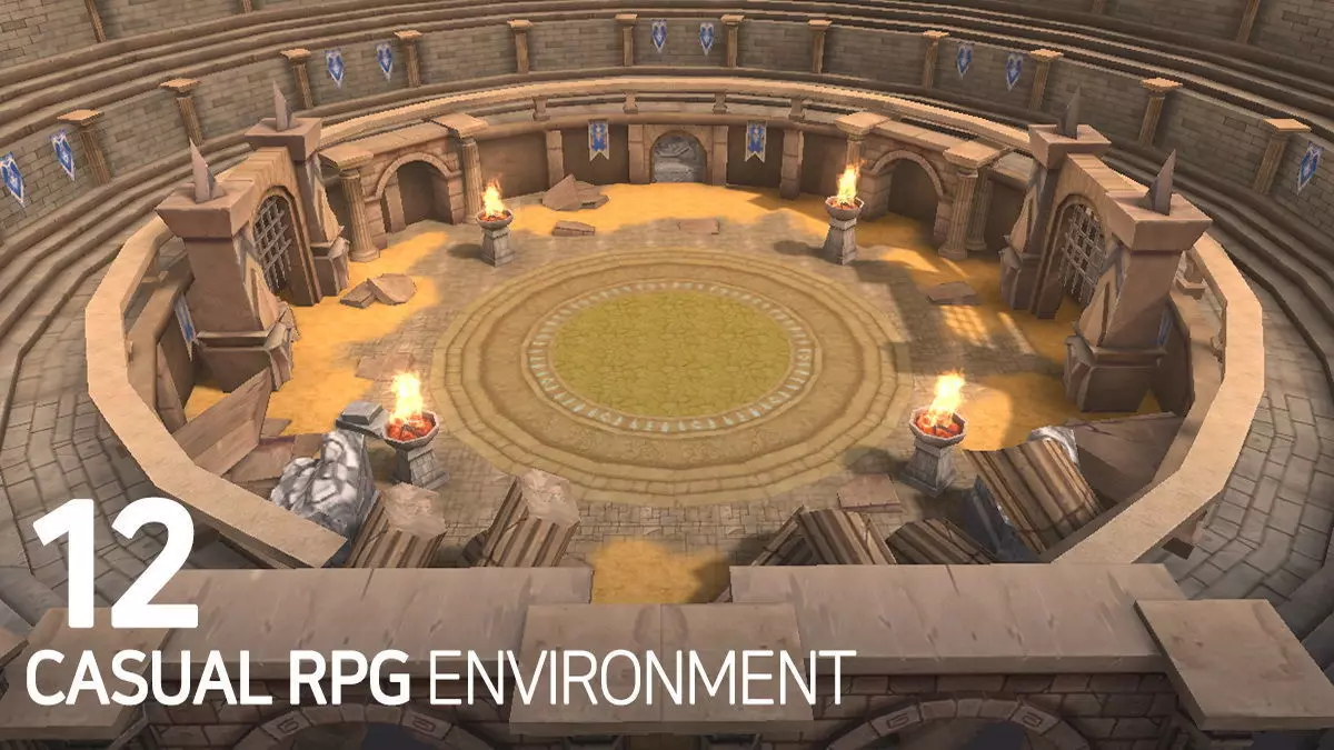 Casual RPG Environment 12 Low-poly 3D model_0