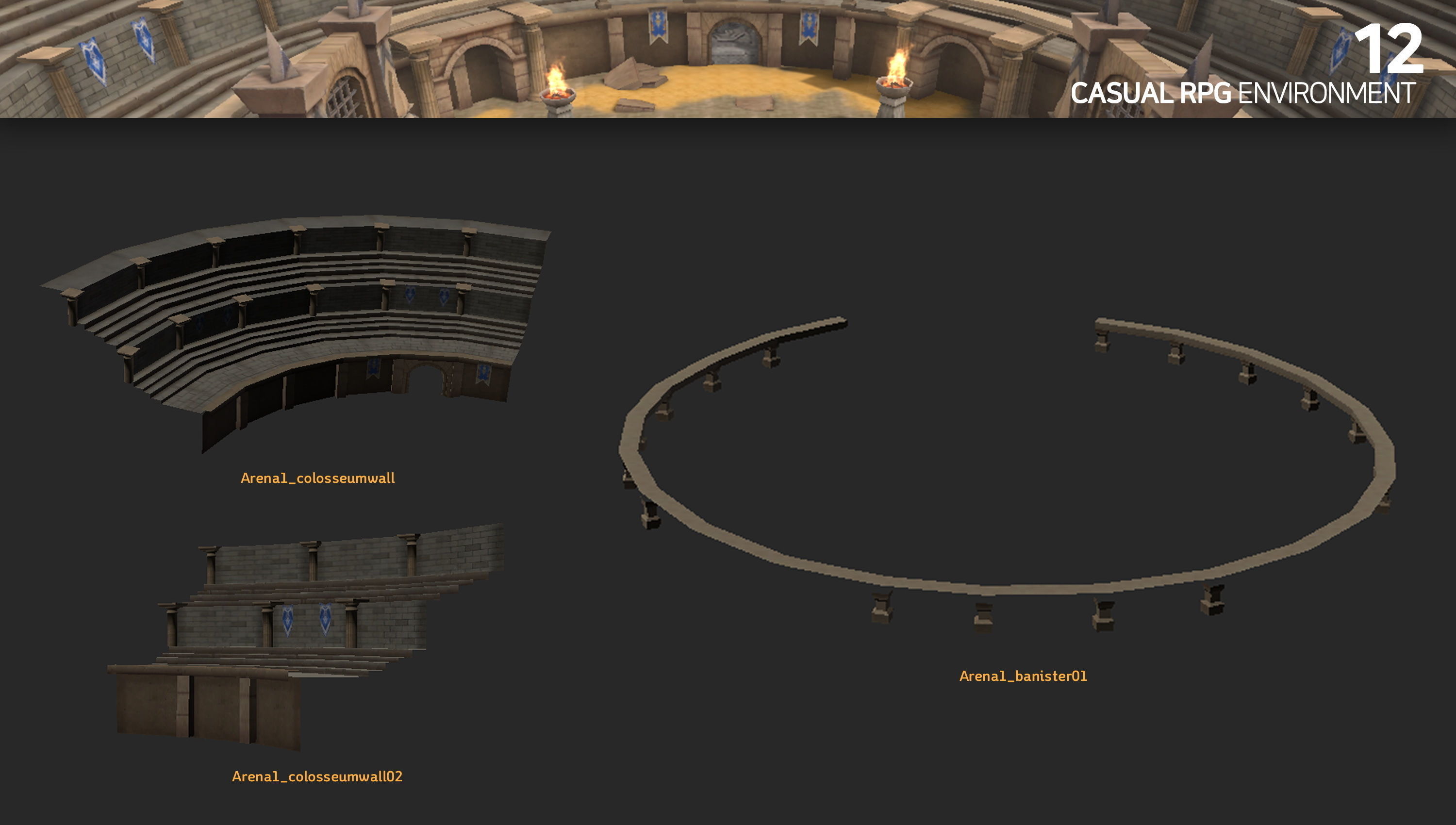 Casual RPG Environment 12 Low-poly 3D model_2