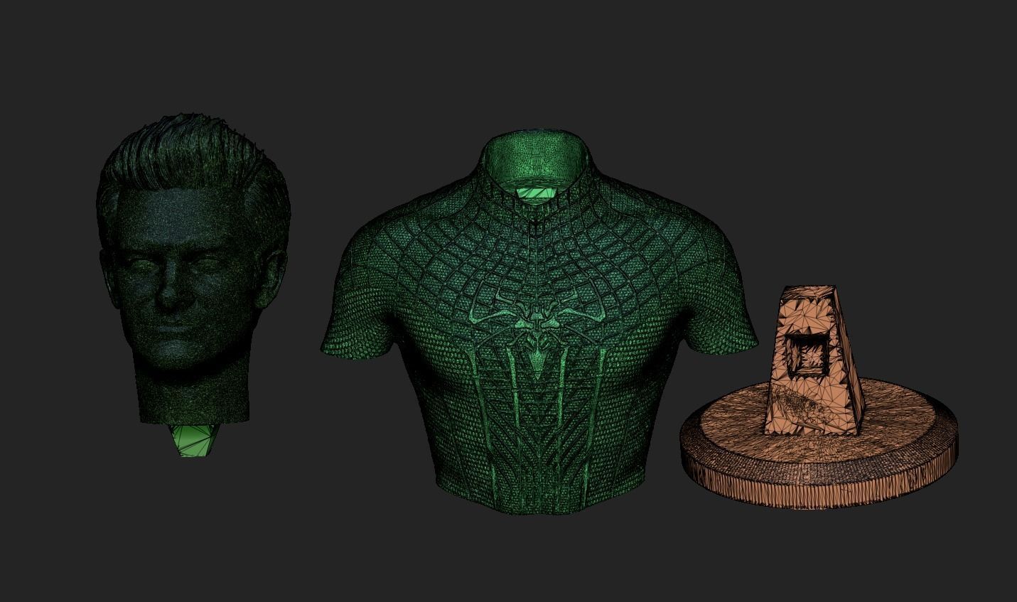 Andrew Garfield-Amazing Spider-Man Bust 3D print model_15