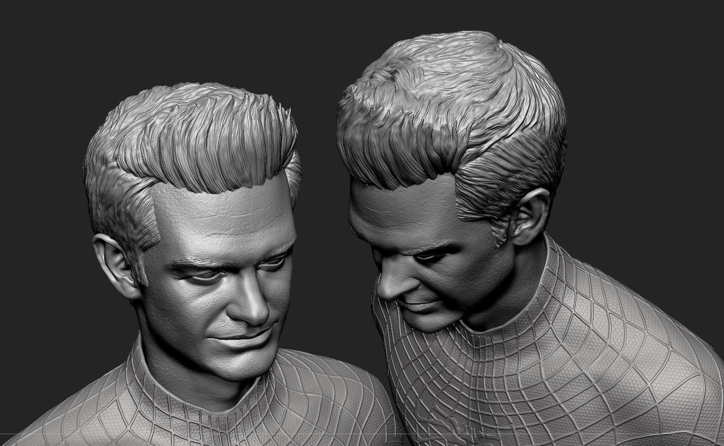 Andrew Garfield-Amazing Spider-Man Bust 3D print model_12