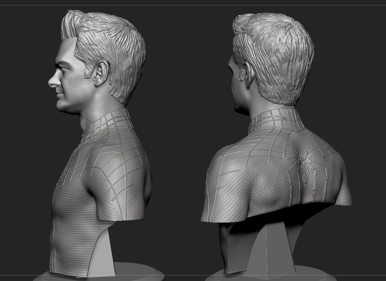 Andrew Garfield-Amazing Spider-Man Bust 3D print model_7