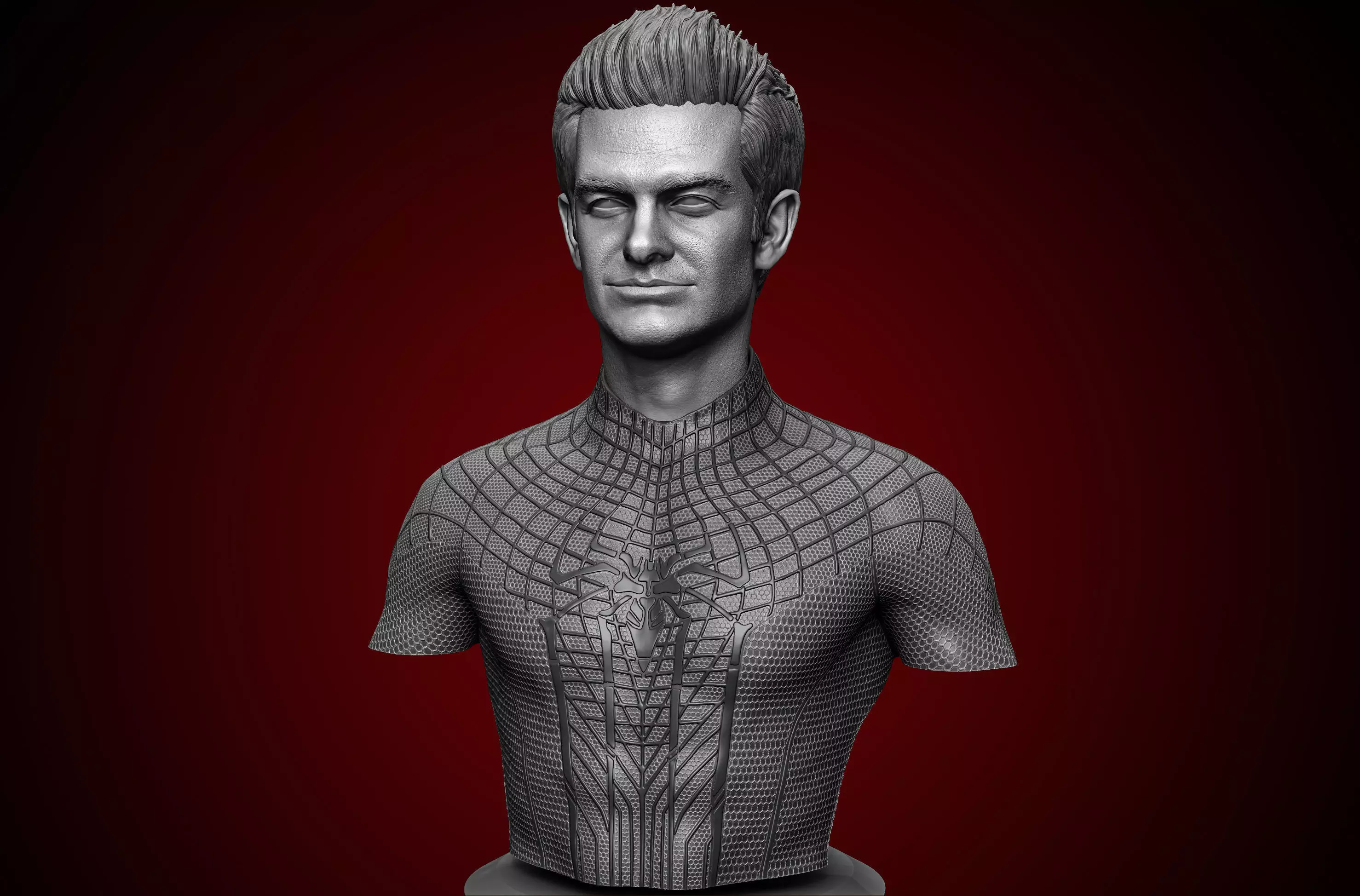 Andrew Garfield-Amazing Spider-Man Bust 3D print model_0